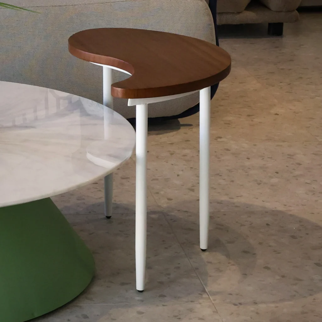 Beano Side Table Wood & Aluminium